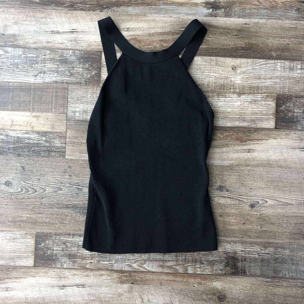 J.O.A. Halter Tank with low back and strap detail